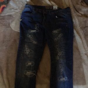 Distressed VIP jeans